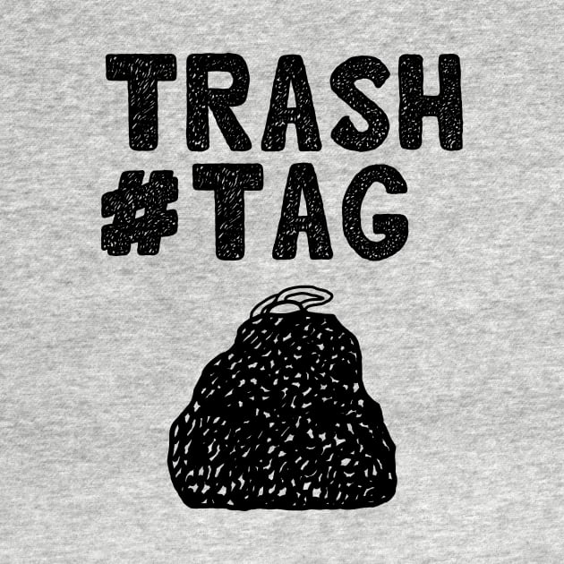 Trashtag hand drawn design version 2 by KritwanBlue